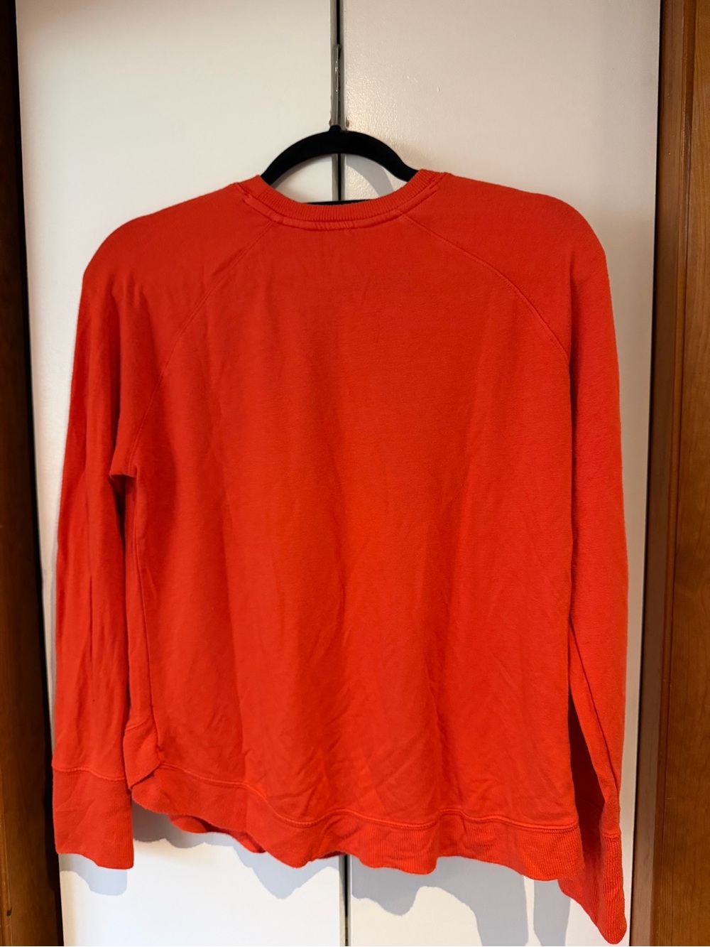 Athleta Red-Orange Crewneck Sweatshirt - Picture 3 of 4